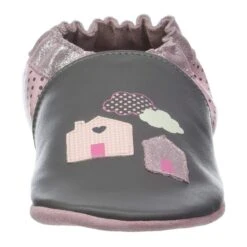 Pantoufles Et Chaussonshome Sweet Home GrisRobeez Fille Home Sweet Home Gris -Magasin De Chaussures De Mode 1005601 4