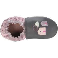Pantoufles Et Chaussonshome Sweet Home GrisRobeez Fille Home Sweet Home Gris -Magasin De Chaussures De Mode 1005601 6