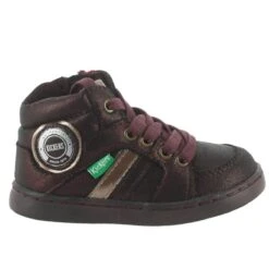 Baskets Modederek BordeauxKickers Fille Derek Bordeaux