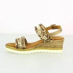 Sandales1317 801 BeigeMustang Femme 1317 801 Beige -Magasin De Chaussures De Mode 1081601 3