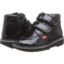 Bottinesneovelcro NoirKickers Fille Neovelcro Noir -Magasin De Chaussures De Mode 1157901 4