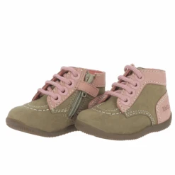 Bottinesbonzip GrisKickers Garcon Bonzip Gris -Magasin De Chaussures De Mode 1324701 4