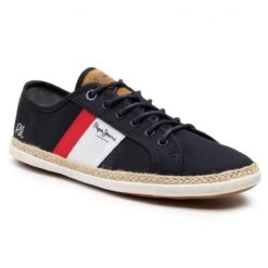 Baskets Modemaui Blucher BleuPepe Jeans Homme Maui Blucher Bleu -Magasin De Chaussures De Mode 1351101 2