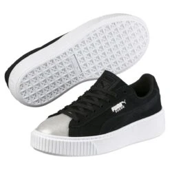 Baskets Modesuede Platform Glam NoirPuma Femme Suede Platform Glam Noir -Magasin De Chaussures De Mode 1557701 3