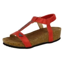 Sandalesrosalie RougeLes Petites Bombes Femme Rosalie Rouge -Magasin De Chaussures De Mode 1725603 2