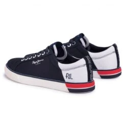 Baskets Modemarton Low BleuPepe Jeans Homme Marton Low Bleu -Magasin De Chaussures De Mode 1728601 6