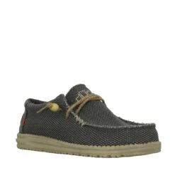 Chaussures A Lacetswally Natural NoirHey Dude Homme Wally Natural Noir -Magasin De Chaussures De Mode 1776502 2