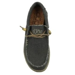 Chaussures A Lacetswally Natural NoirHey Dude Homme Wally Natural Noir -Magasin De Chaussures De Mode 1776502 6