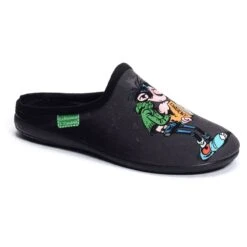 Chaussonsmule Gaston NoirMaison De L Espadrille Homme Mule Gaston Noir