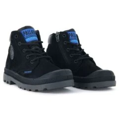 Bottinespampa Hi Cuff Wpoz NoirPalladium Garcon Pampa Hi Cuff Wpoz Noir -Magasin De Chaussures De Mode 1862701 4