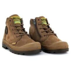 Bottinespampa Hi Cuff Wpoz MarronPalladium Garcon Pampa Hi Cuff Wpoz Marron -Magasin De Chaussures De Mode 1862702 4