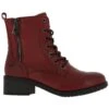 Bottines1403501 RougeMustang Femme 1403501 Rouge