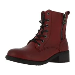 Bottines1403501 RougeMustang Femme 1403501 Rouge -Magasin De Chaussures De Mode 1870801 2