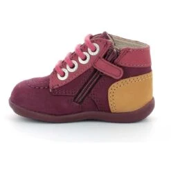 Bottinesbonzip2 BordeauxKickers Fille Bonzip2 Bordeaux -Magasin De Chaussures De Mode 1910302 3