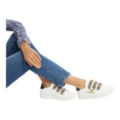 Baskets Modemaggie Jane BlancVanessa Wu Femme Maggie Jane Blanc -Magasin De Chaussures De Mode 2030801 5