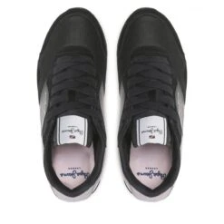 Baskets Modelondon W Skin NoirPepe Jeans Femme London W Skin Noir -Magasin De Chaussures De Mode 2062001 4