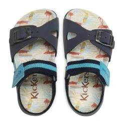 Sandalessostreet BleuKickers Garcon Sostreet Bleu -Magasin De Chaussures De Mode 2131101 3