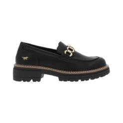Mocassins1437401 NoirMustang Femme 1437401 Noir