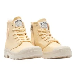 Bottinespampa Hi Zip Organic JaunePalladium Homme Pampa Hi Zip Organic Jaune -Magasin De Chaussures De Mode 2302105 3