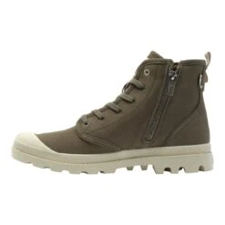 Bottinespampa Hi Zip Organic VertPalladium Homme Pampa Hi Zip Organic Vert -Magasin De Chaussures De Mode 2302107 4