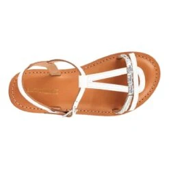 Sandalesbada BlancLes Tropeziennes Par M B Fille Bada Blanc -Magasin De Chaussures De Mode 2338301 3