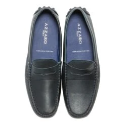 Mocassinssolo BleuAzzaro Homme Solo Bleu -Magasin De Chaussures De Mode 2367001 5