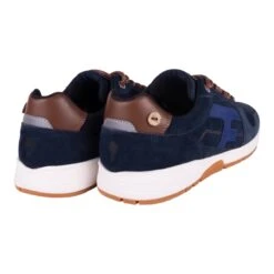 Baskets Modeolive Suede BleuFaguo Homme Olive Suede Bleu -Magasin De Chaussures De Mode 2370501 4